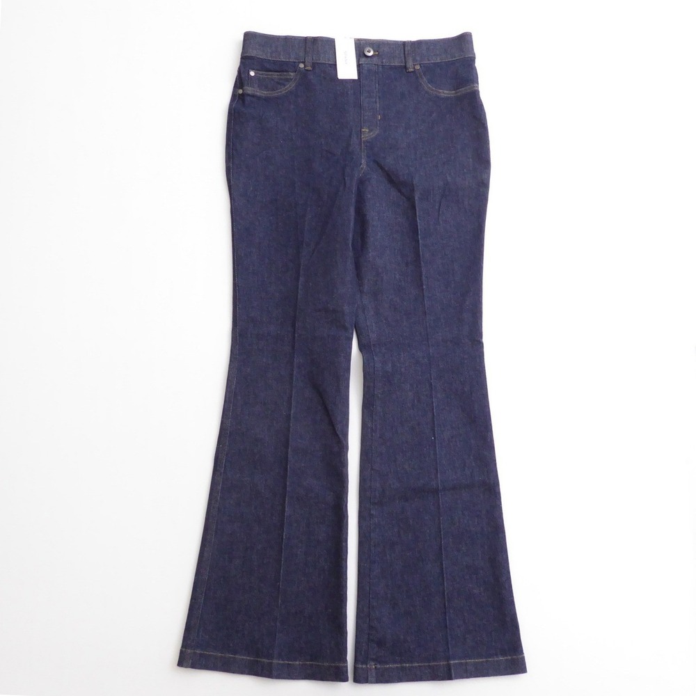 Spanx Women SPANXshape EveryWear Pull Flare Jeans Raw Indigo 21266R Size XL